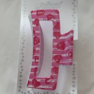 Pink & Red Heart Hair Clip